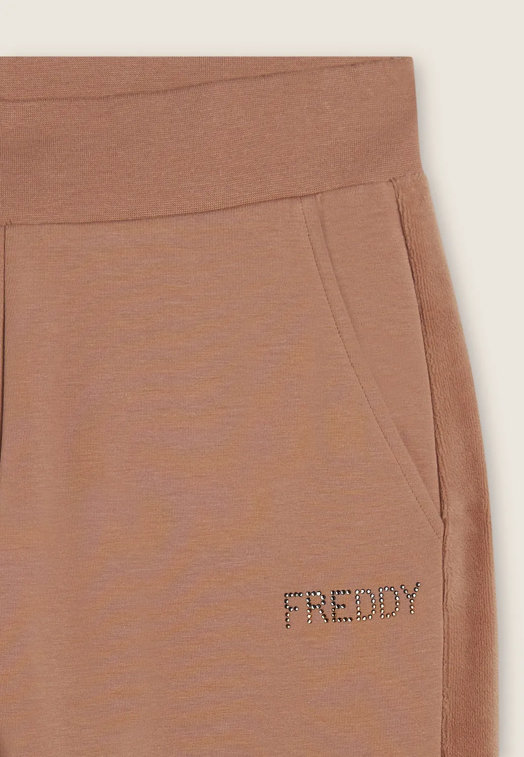 Freddy Sporthose Damen Schwarz Samt Modal Warm