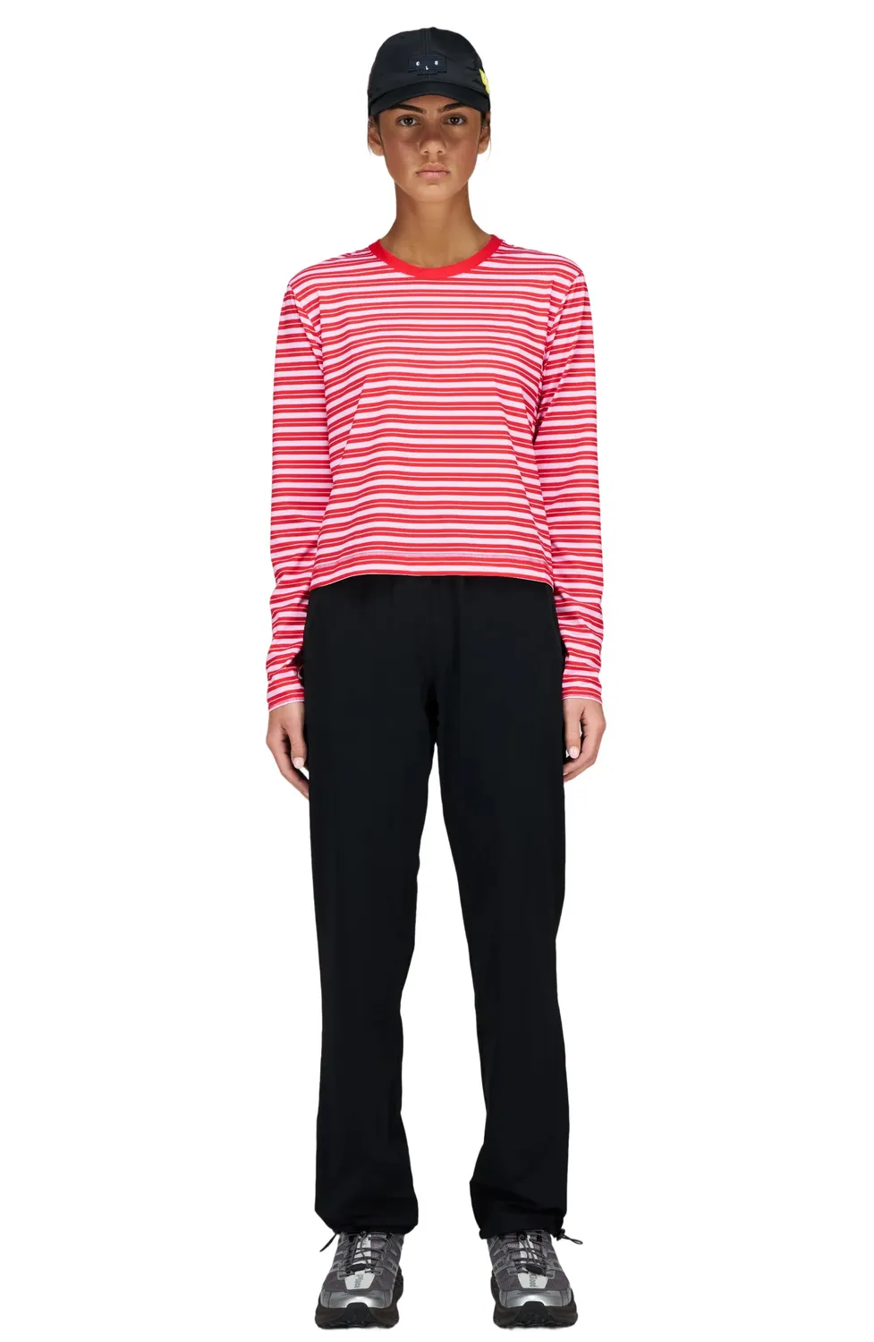 UNNA Striped LS W Laufshirt Turbo Rose langarm atmungsaktiv