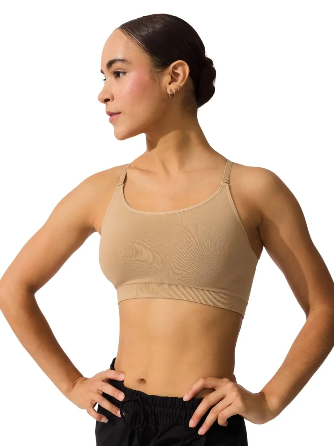 Capezio 3769W Seamless Longline BH Nude nahtlos
