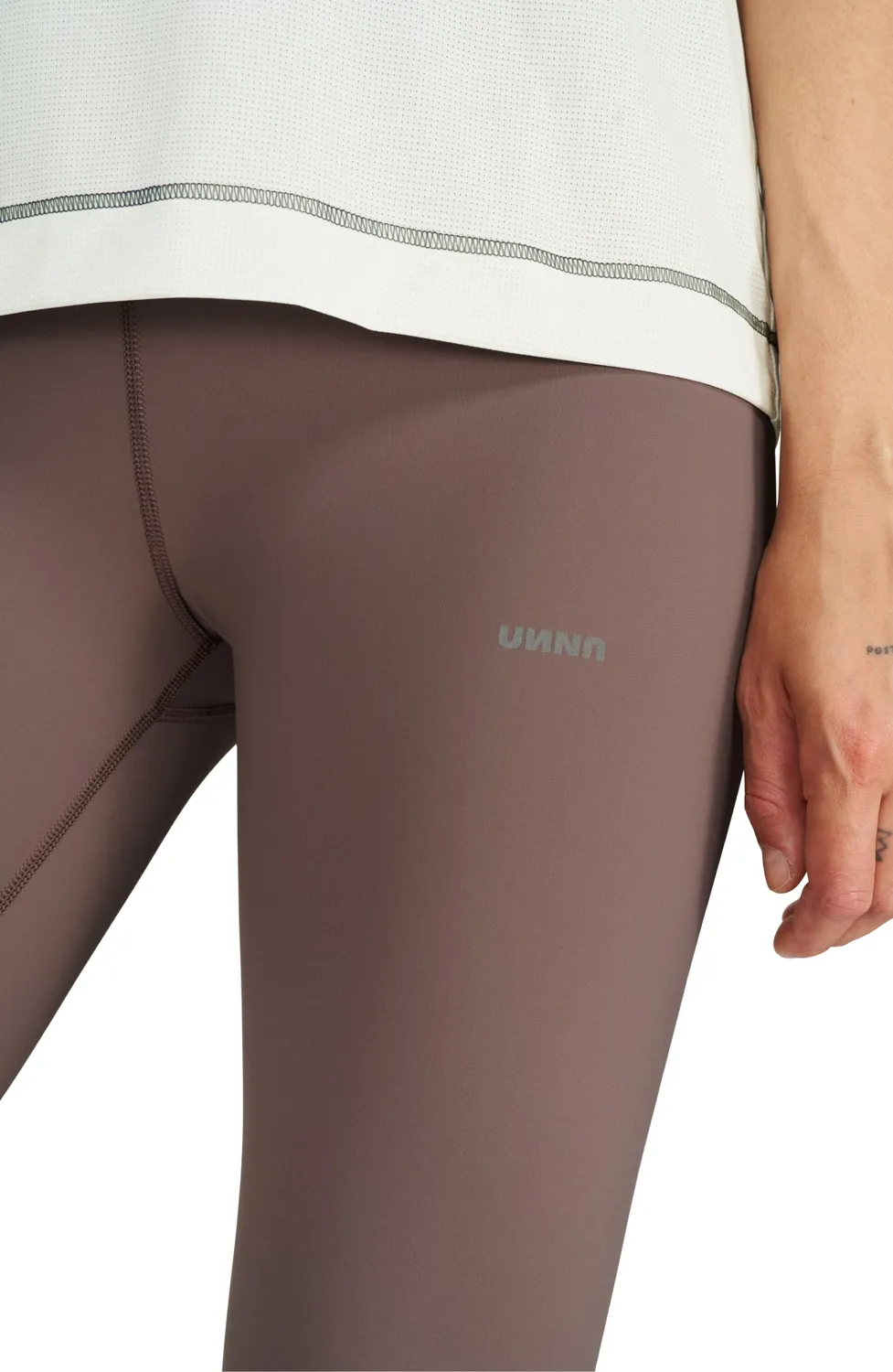UNNA Good Place Tights Leggings Plum Grey blickdicht