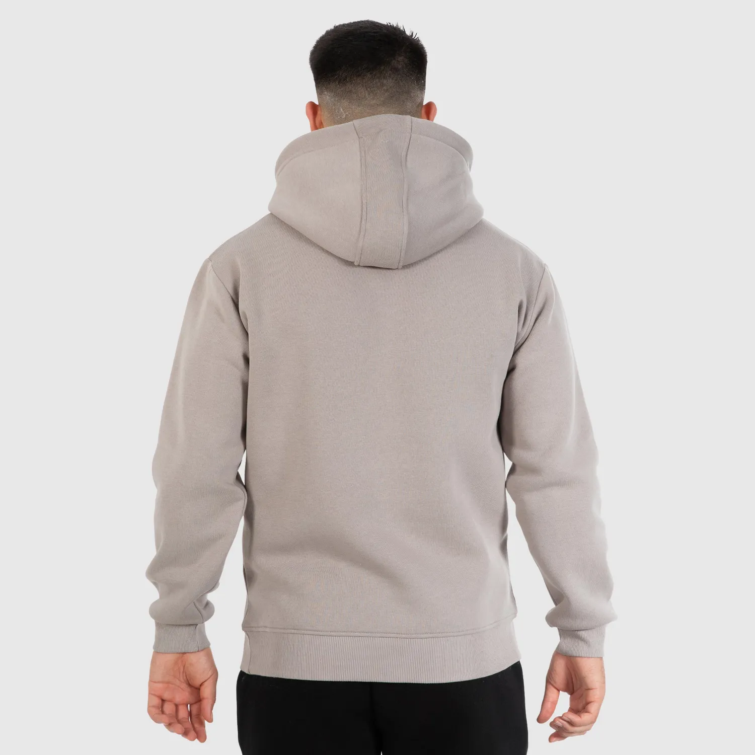Smilodox Ren Hoodie Herren Schwarz warmer Baumwollmix
