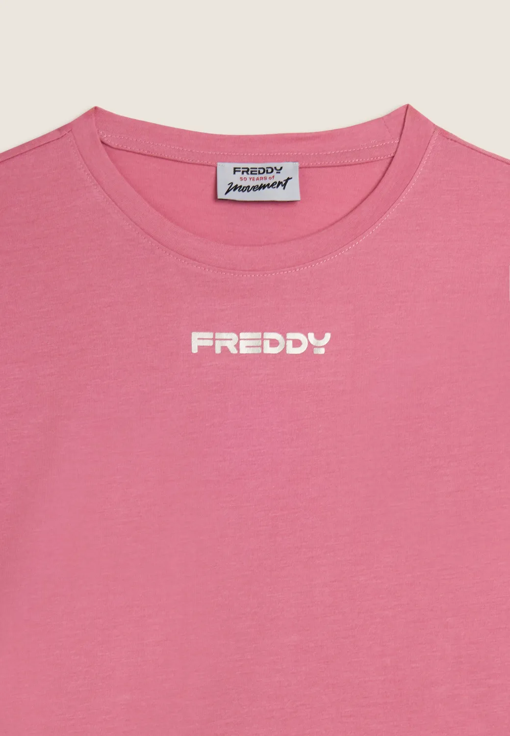 Freddy MOV Print T-Shirt Nero-Bianco Baumwollmix relaxed