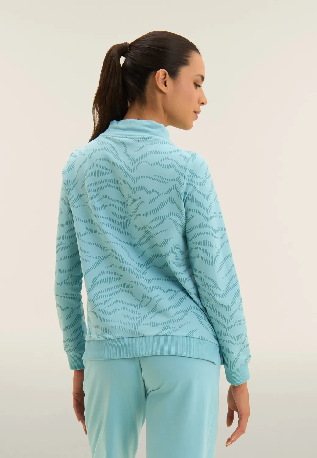 Freddy Cross Sweatshirt Milky Blue French Terry