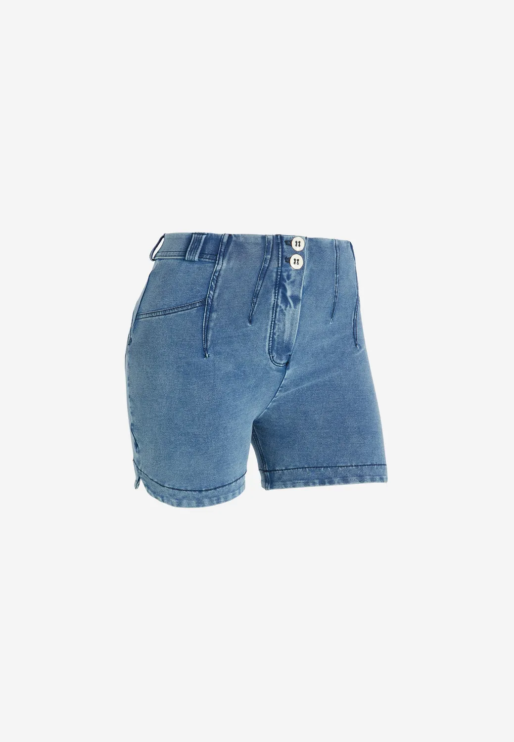 Freddy WR.UP Shorts Jeans Schwarz High Waist