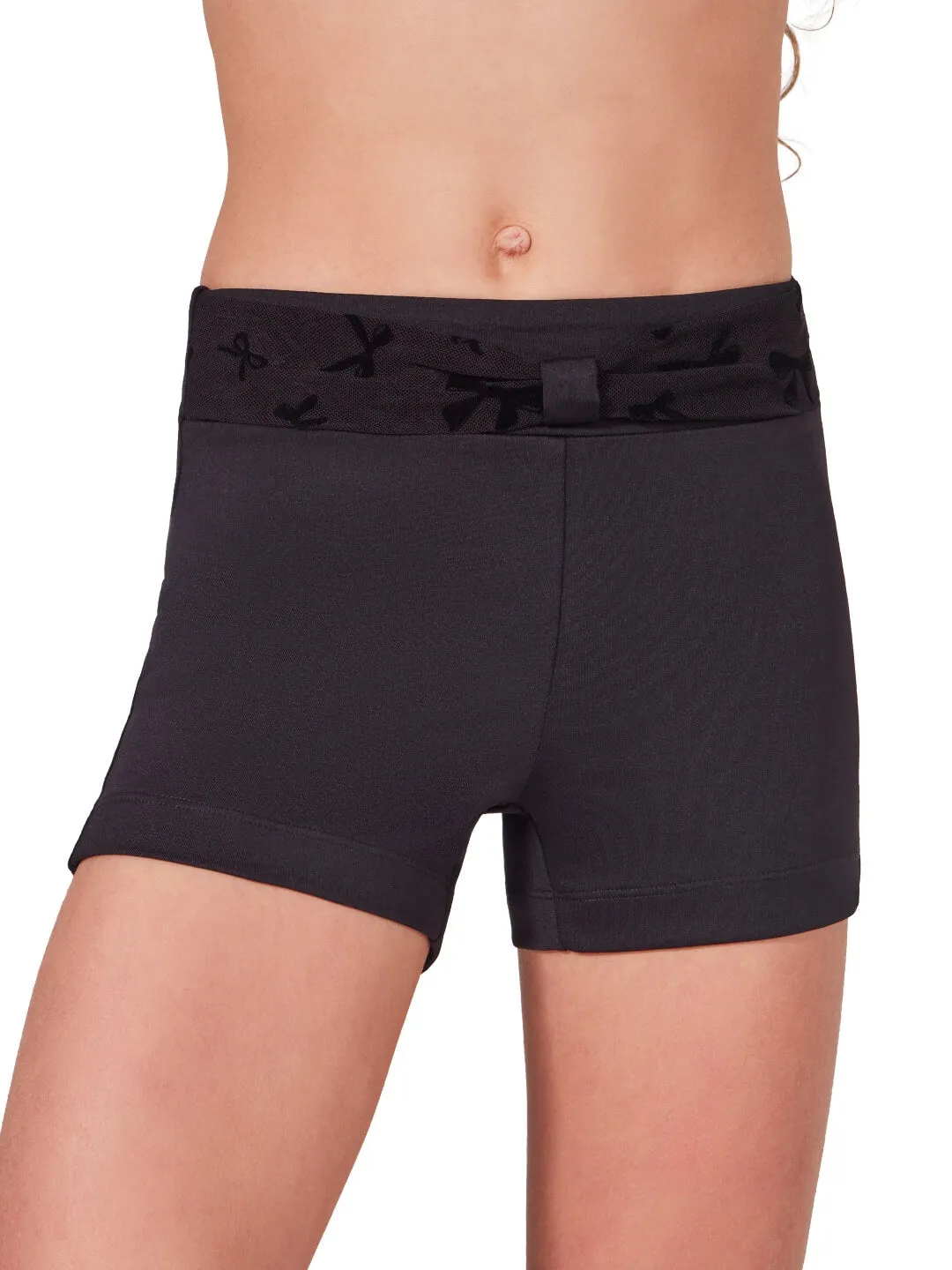 Capezio Take a Bow F12426C Tanzshorts Schwarz Mesh