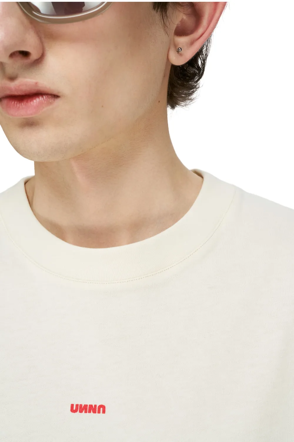 UNNA Sun Tee Laufshirt Vanilla White Herren
