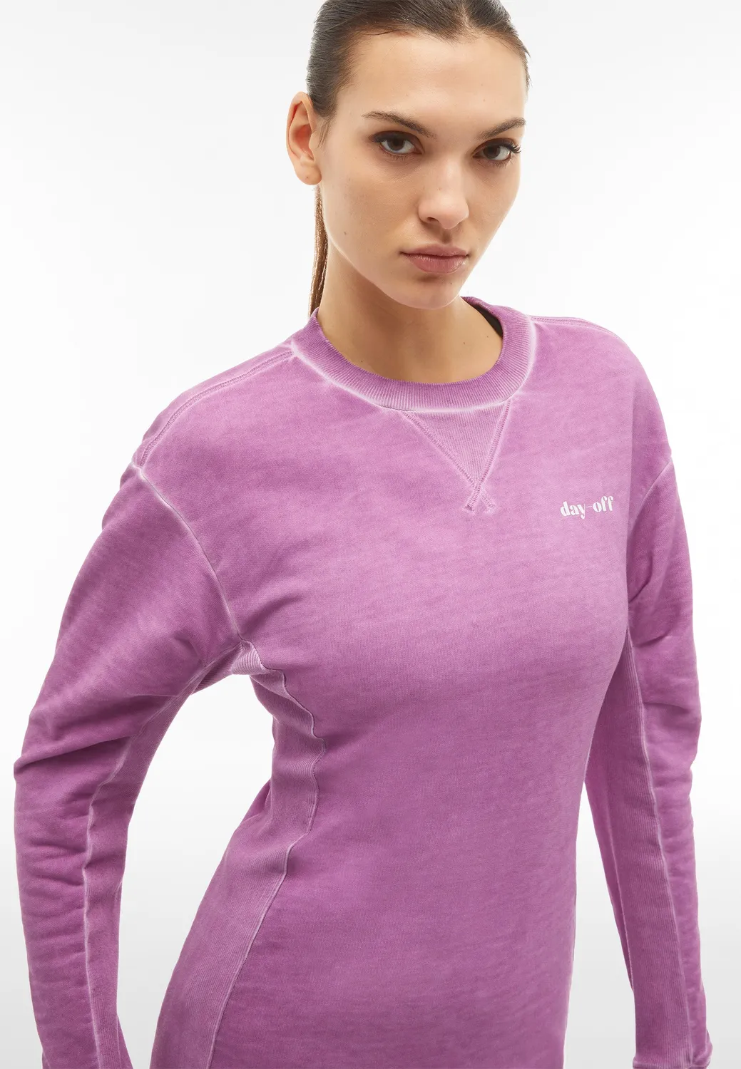 Freddy Day-Off Sweatshirt Mulberry Oversize Baumwolle