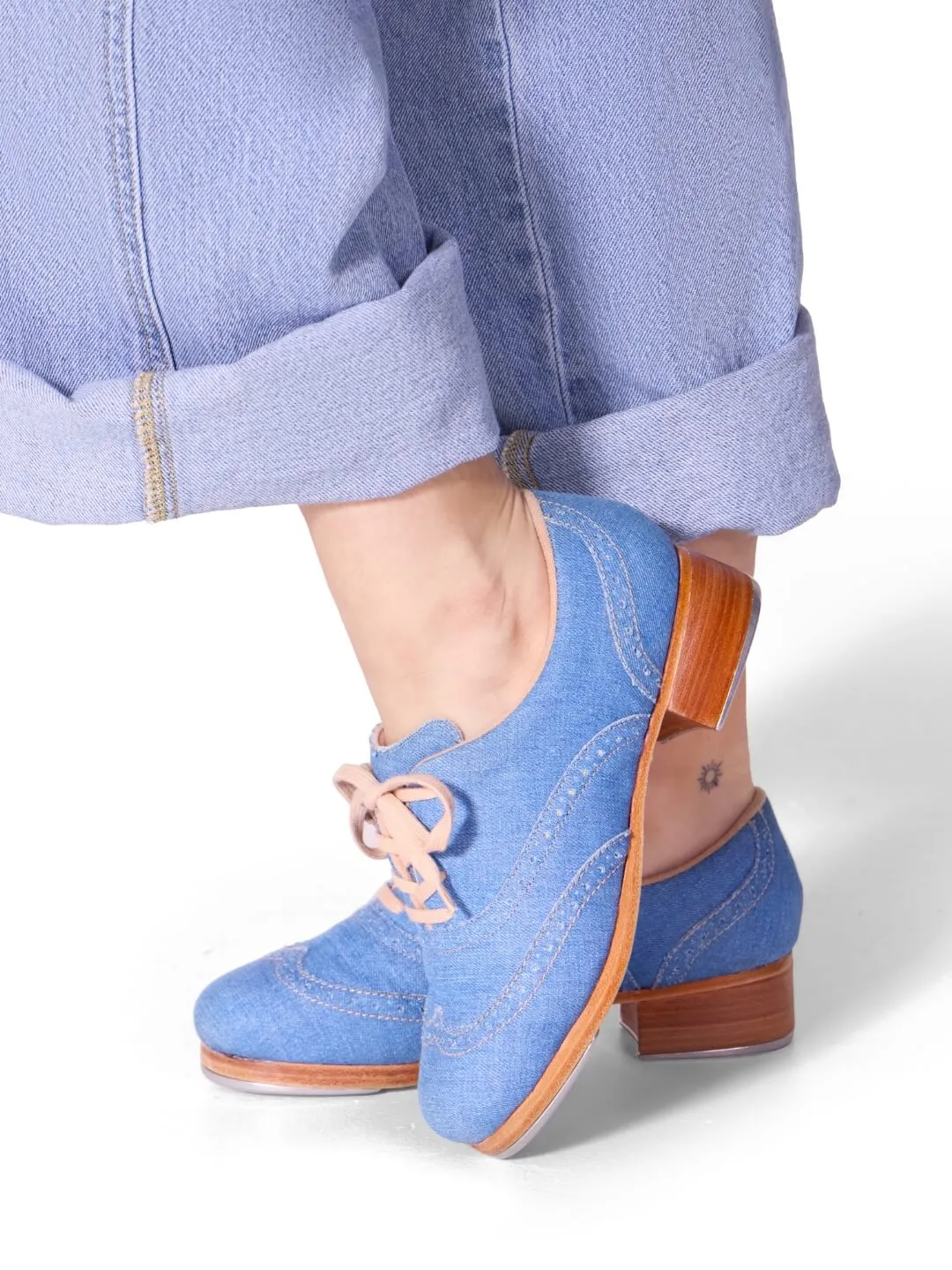 Capezio Roxy 960F Steppschuh Light Denim klarer Klang