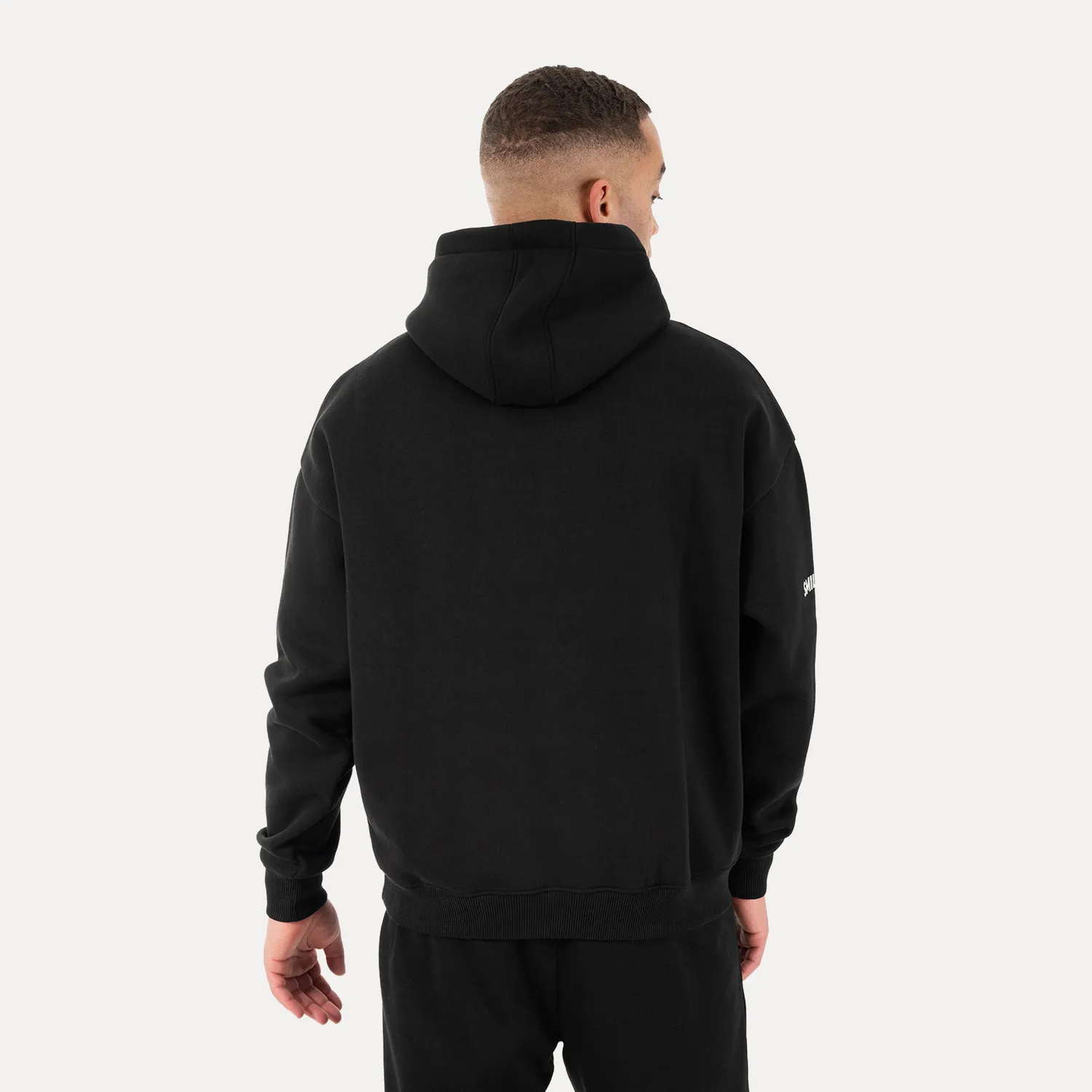 Smilodox Basic Koray Hoodie Herren schwarz Loose Fit