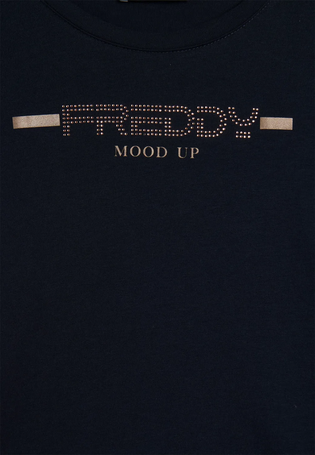 Freddy Strass-Logo Langarmshirt B109 Supima