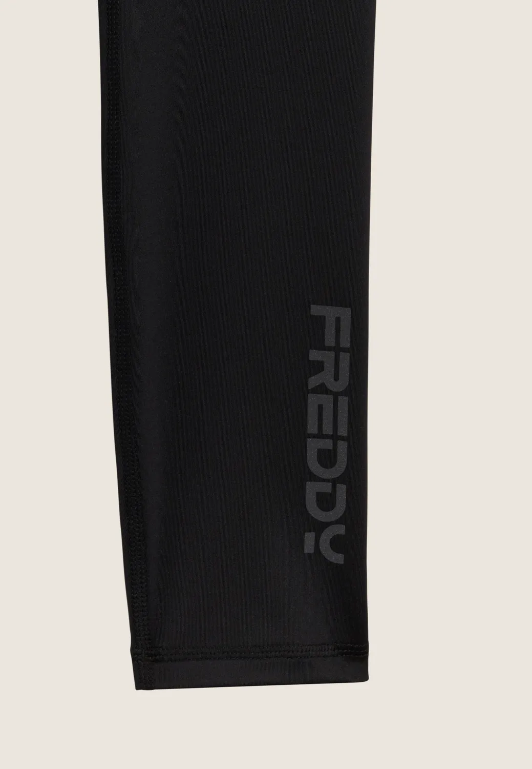 Freddy 7/8 High-Waist Leggings Damen Schwarz Glitter blickdicht