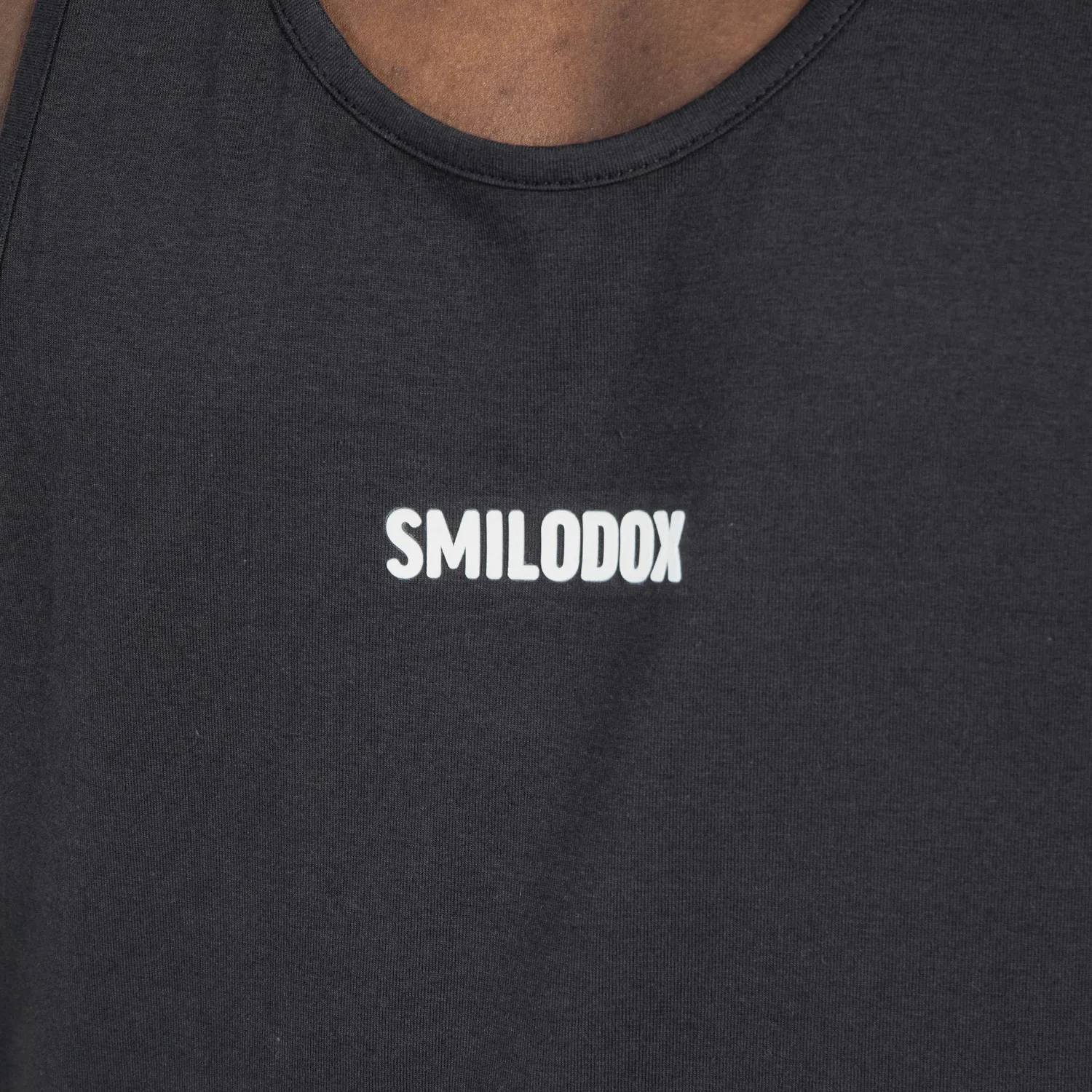 Smilodox Leno Modal Stringer Herren Schwarz Regular Fit