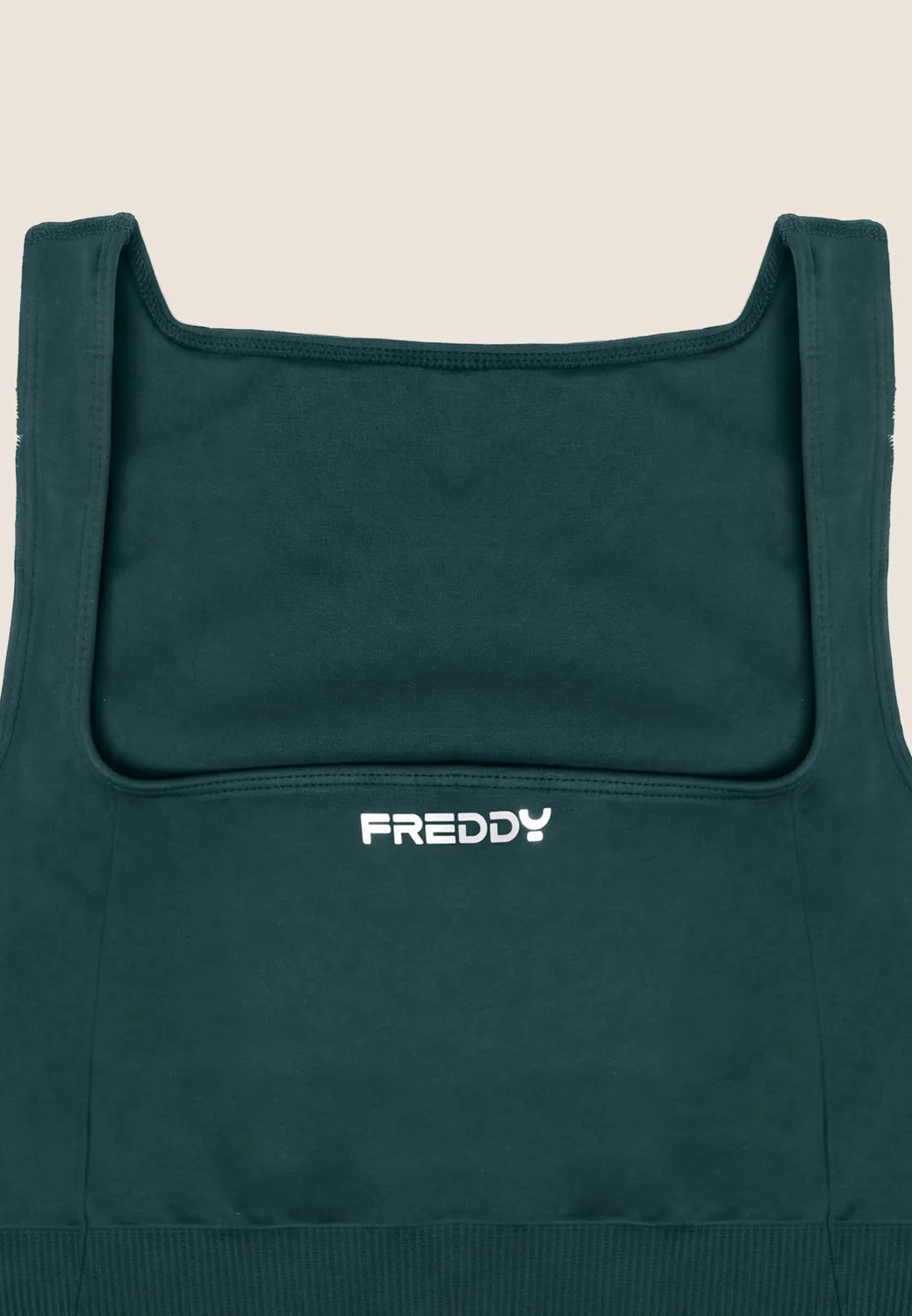 Freddy Seamless Top mittlerer Halt Nero-Argento