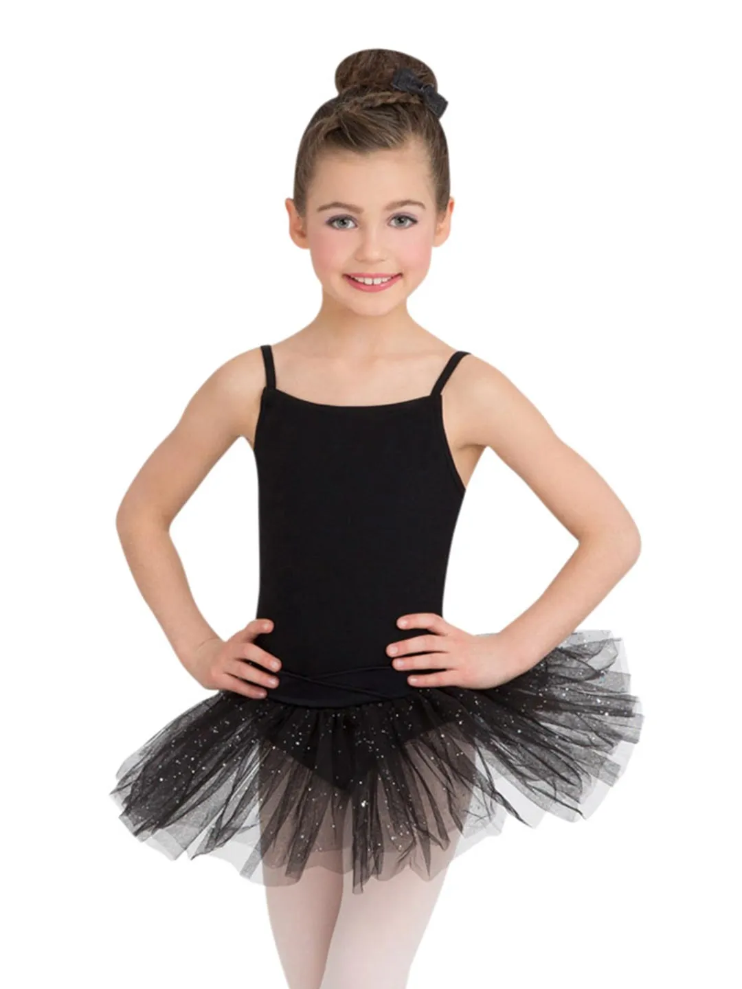 Capezio N9814CD Tutu-Kleid Schwarz Mädchen mit Schleife