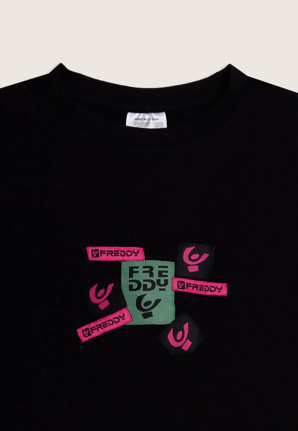 Freddy Junior Cropped T-Shirt Milk White Logoprint