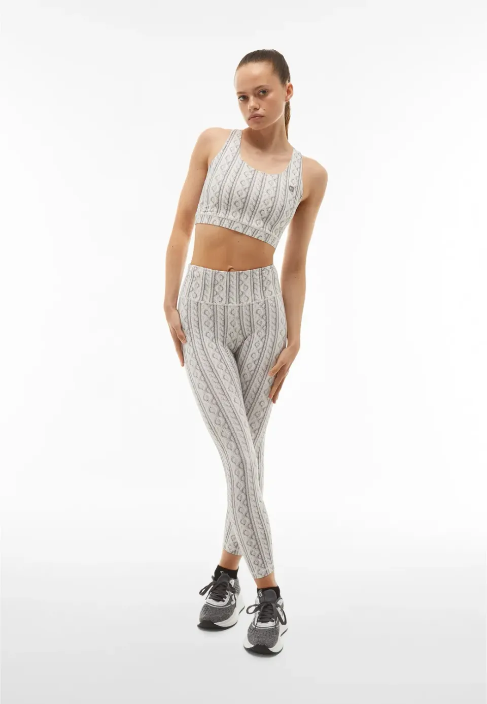 Freddy SuperFit 7/8 Leggings Tricot grau super high waist