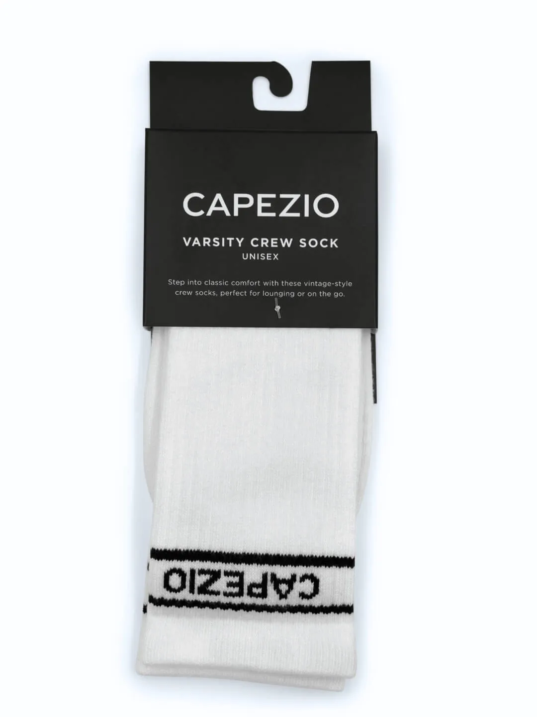 Capezio Street Style Varsity Crew Socken Weiß Baumwolle