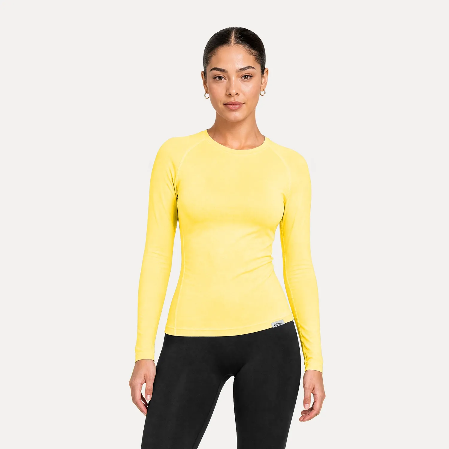Smilodox Lyana Longsleeve Schwarz Shaped Fit