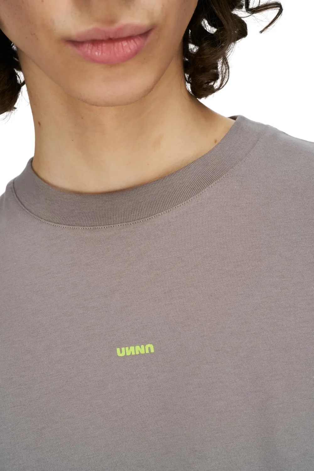 UNNA Sun Tee T-Shirt Steel Grey Baumwolle