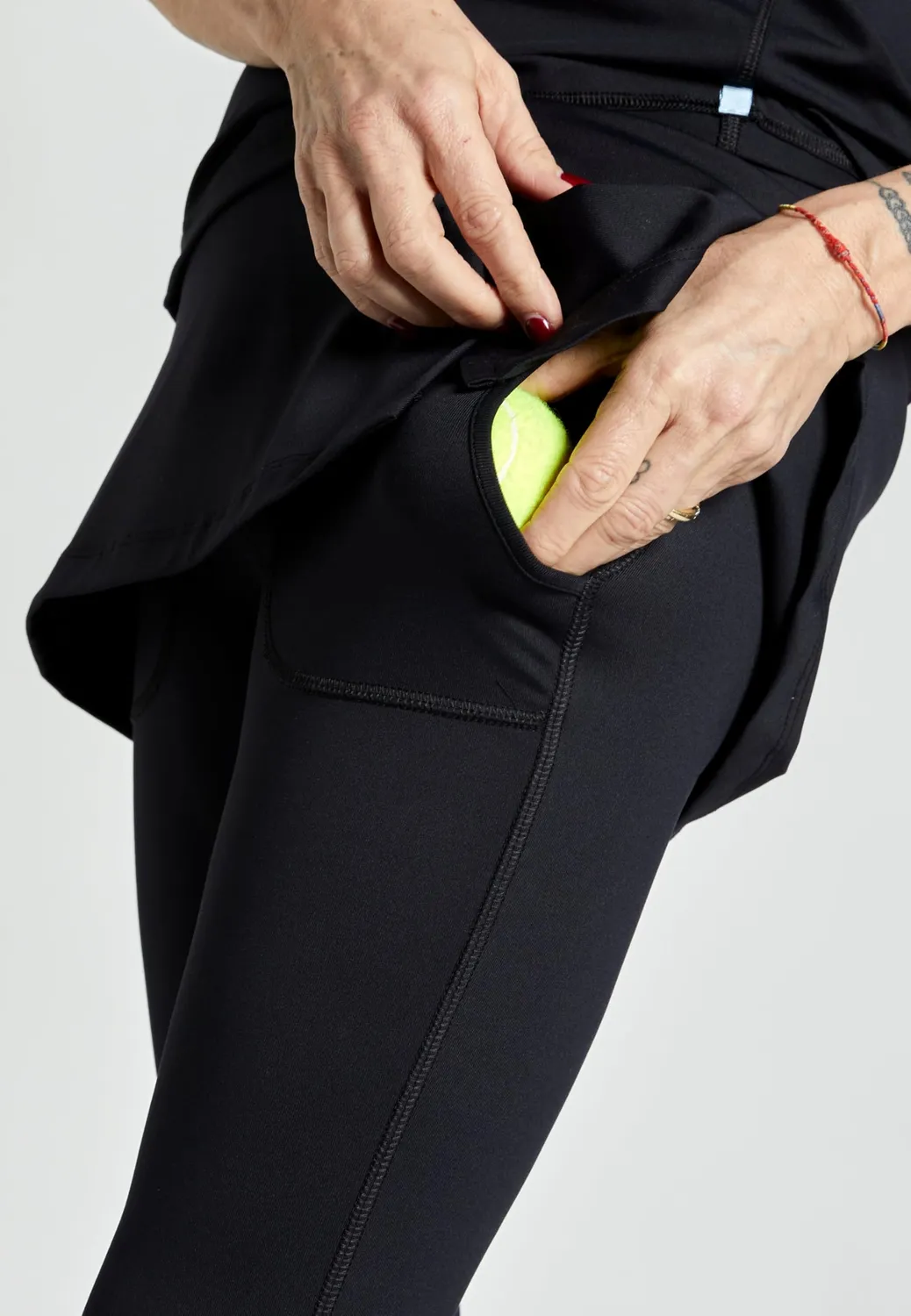 SPORTKIND Tennisrock Leggings 2-in-1 Taschen UV50+
