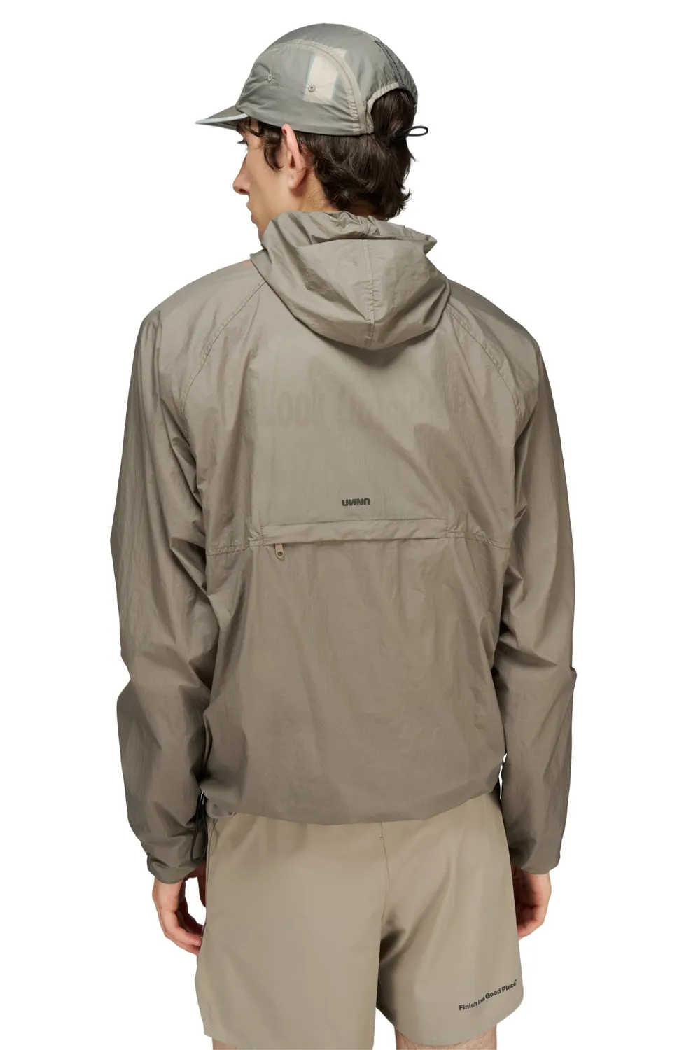 UNNA Smiles Run Laufjacke Herren Stone Grey Winddicht