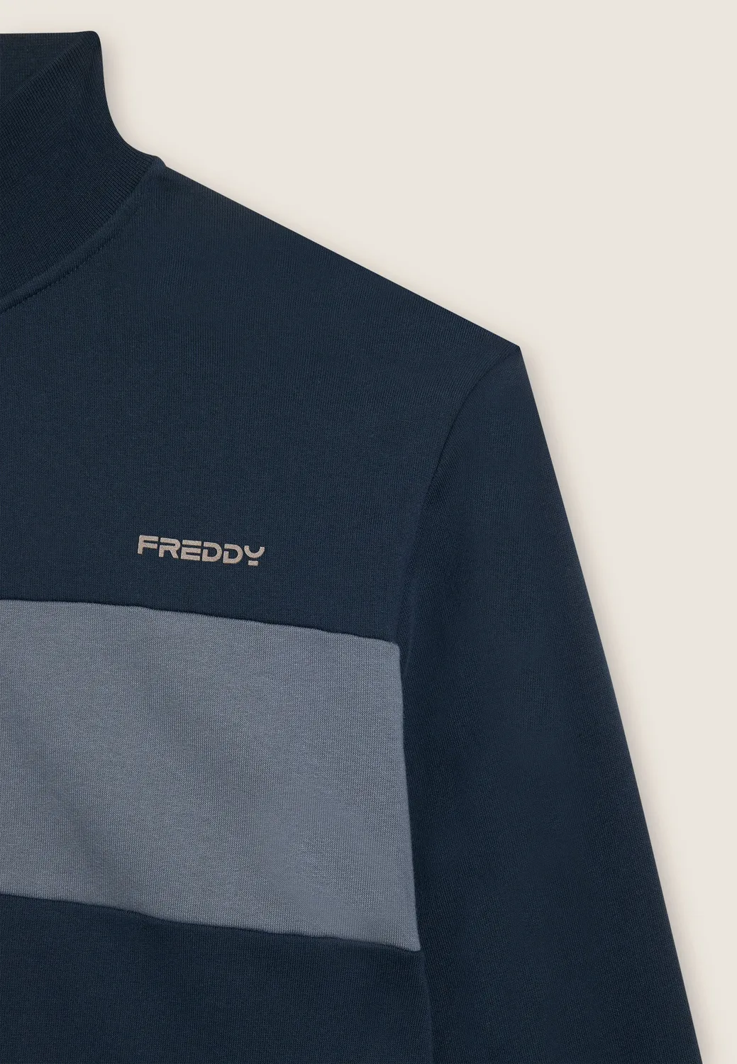 Freddy Full-Zip Hoodie Herren blau Kontrast Regular