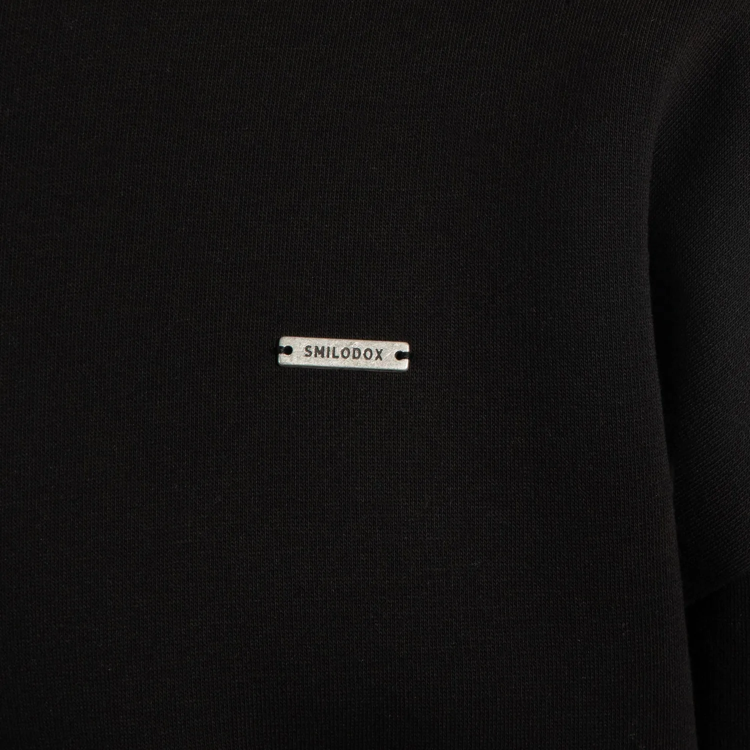 Smilodox Lunara Riven Sweatshirt Schwarz Oversize Unisex