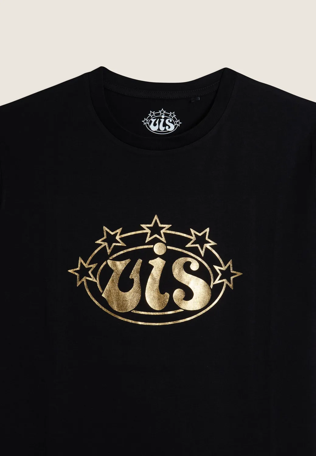 Freddy VIS T-Shirt Herren Schwarz Gold Baumwolle
