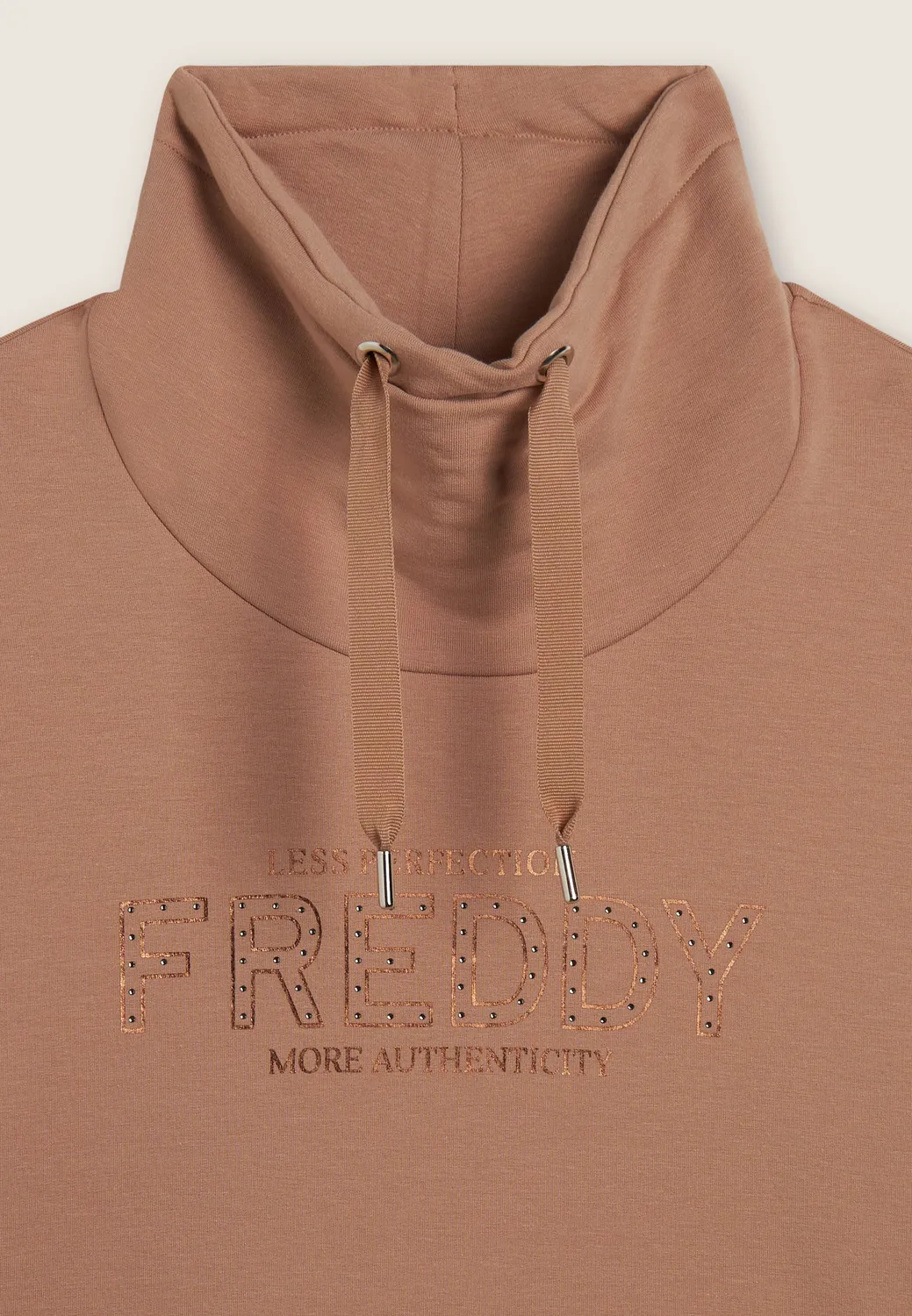 Freddy Sweatshirt Stehkragen Seitenschlitz Nero