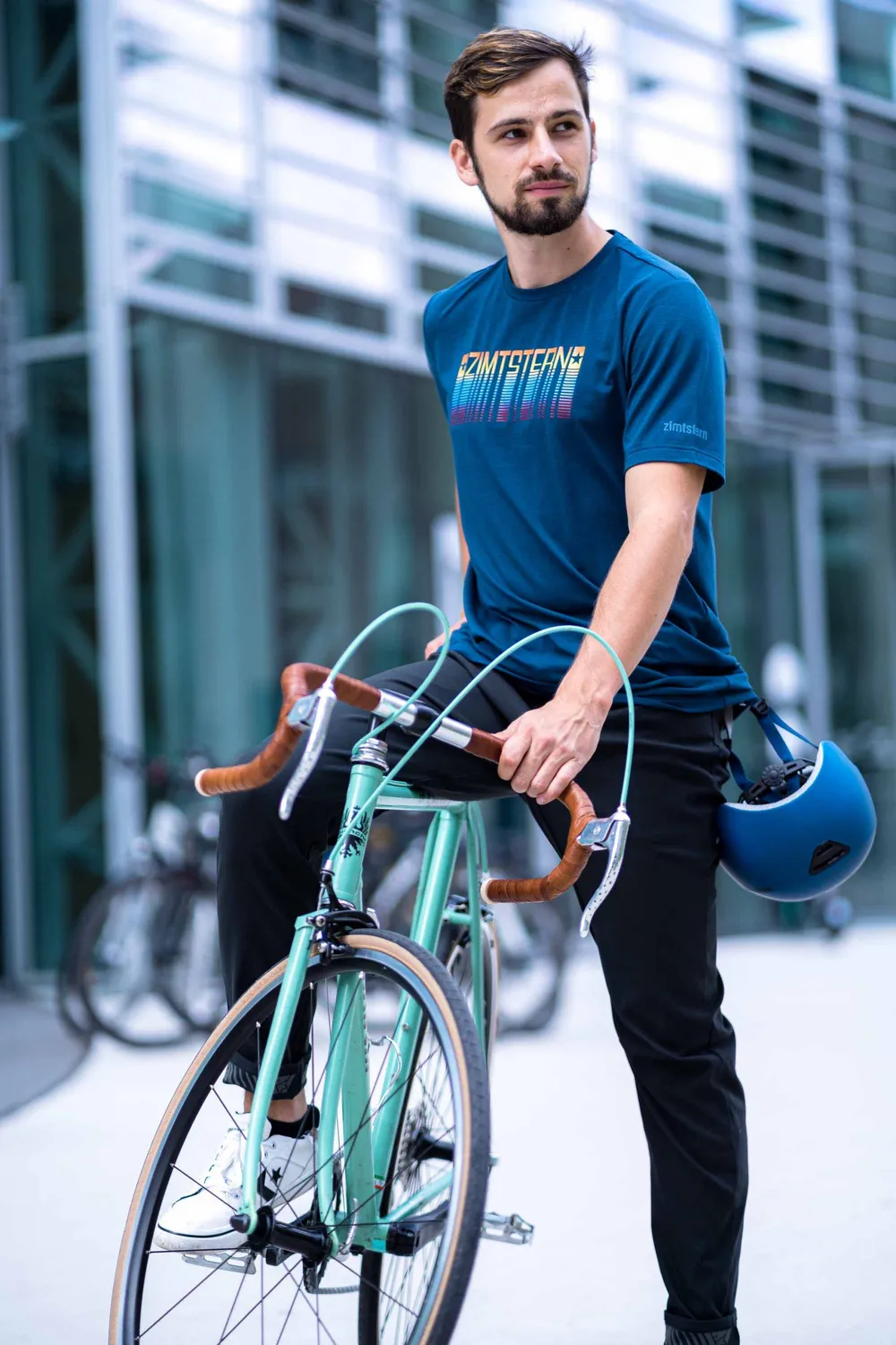Zimtstern Setz Tee Herren T-Shirt Merino drirelease