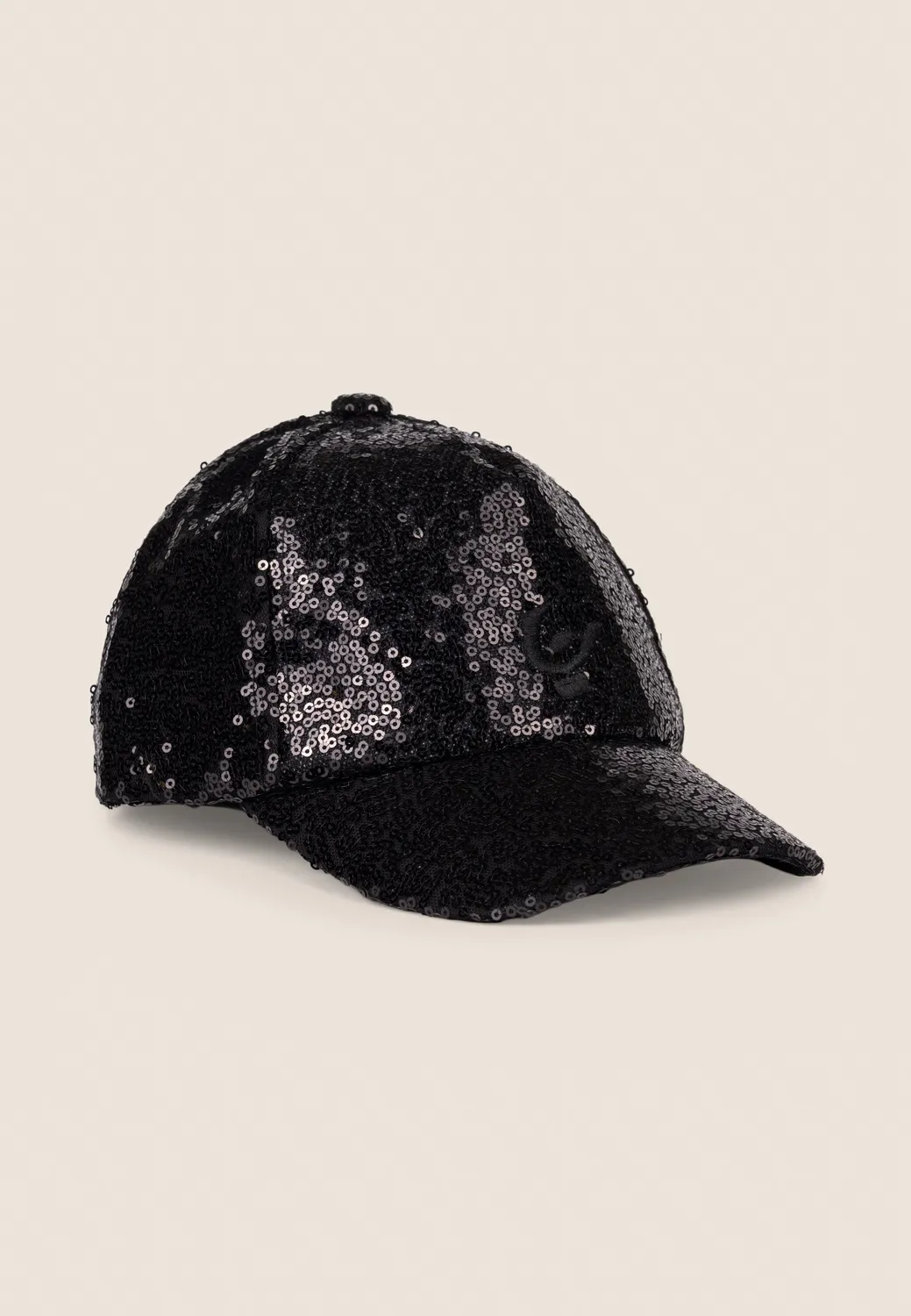 Freddy Baseball Pailletten Baseballcap Junior Schwarz verstellbar
