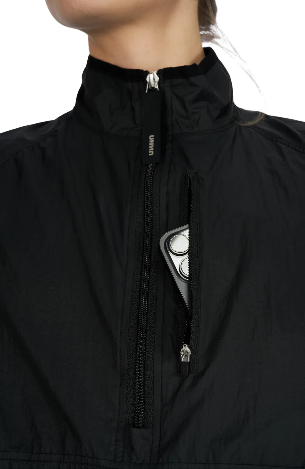 UNNA Smiles Windstopper Laufjacke Schwarz Damen