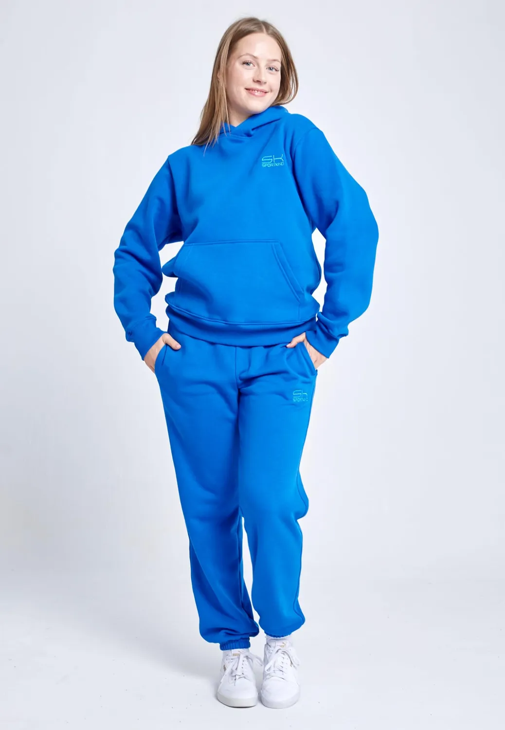 SPORTKIND Jogginghose Baumwolle Damen Hose mit Taschen