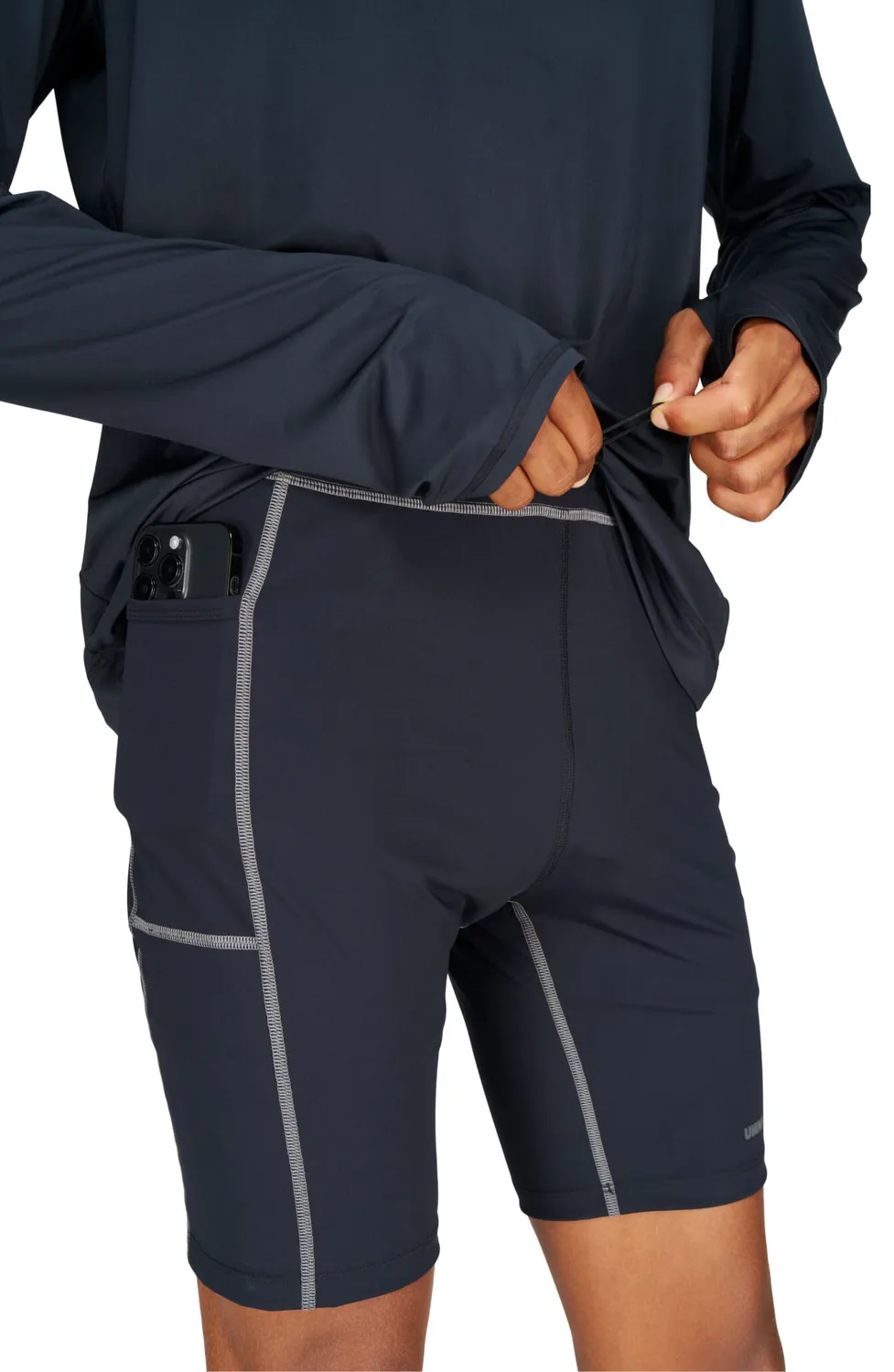 UNNA Boost Half Tights Laufshorts Schwarz kurz