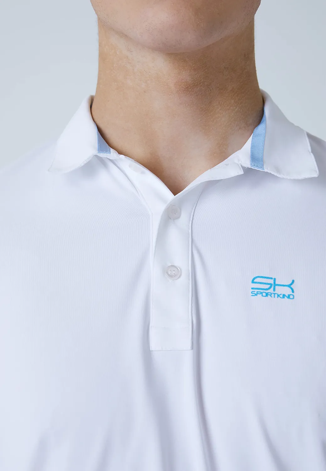 SPORTKIND Tennis Poloshirt Langarm Herren UPF 50+ Mikrofaser