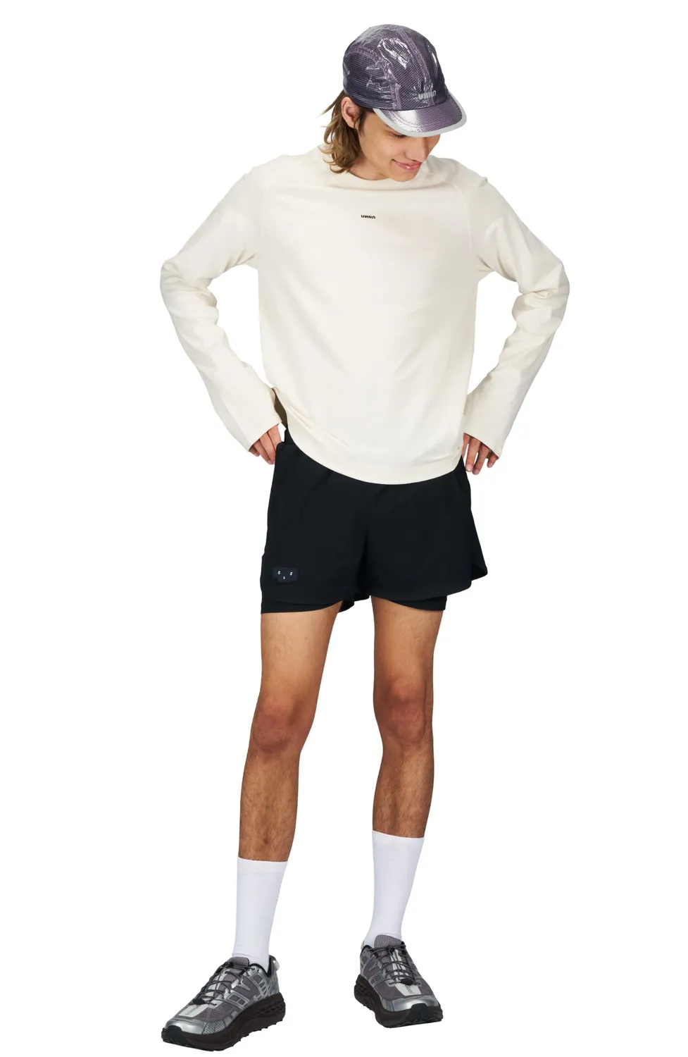 UNNA Flow 3 Laufshorts Herren Schwarz ECONYL