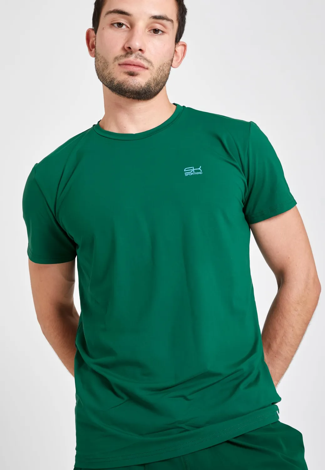 SPORTKIND Funktionsshirt Tannengrün 122 UV-Schutz