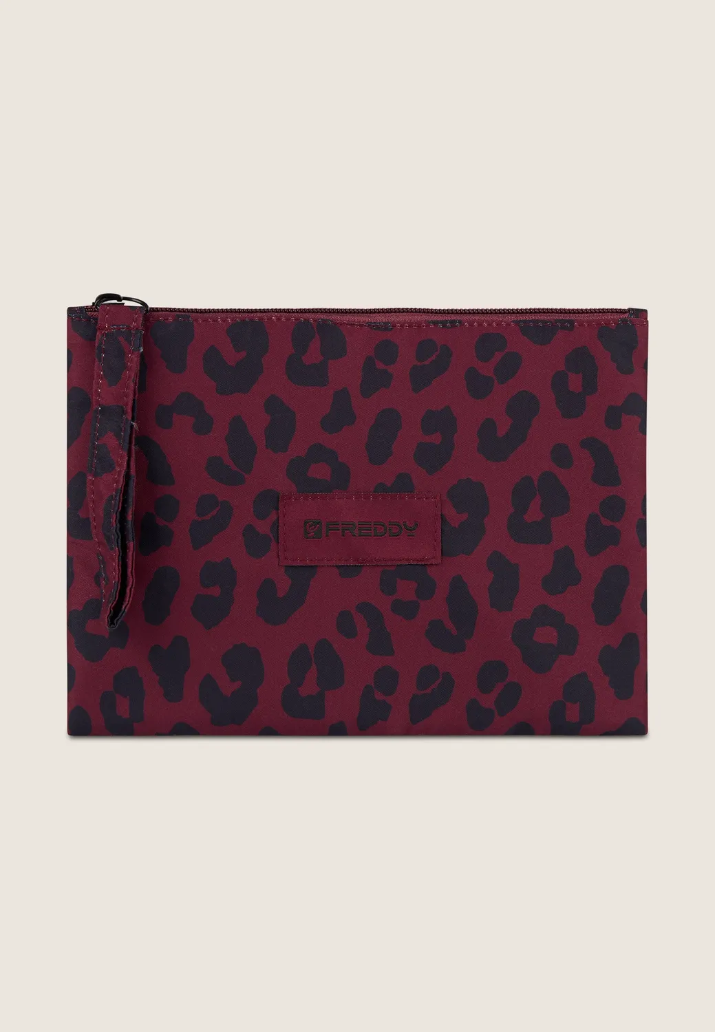 Freddy Clutch Leopard Polyester Reissverschluss