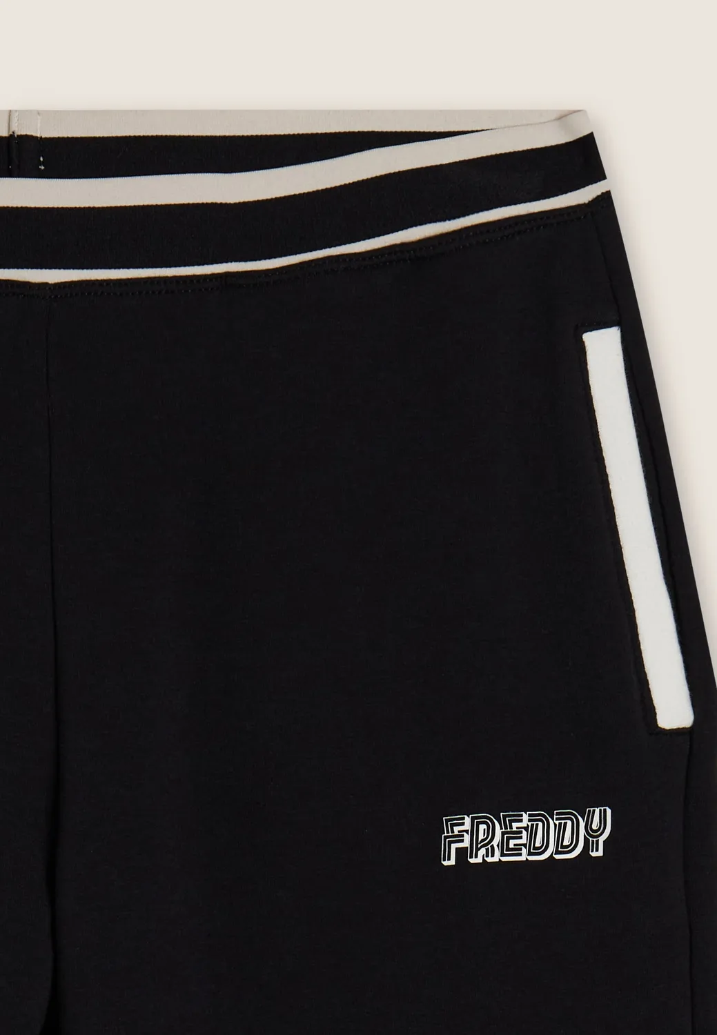 Freddy Sweathose regular Schwarz Kontraststreifen