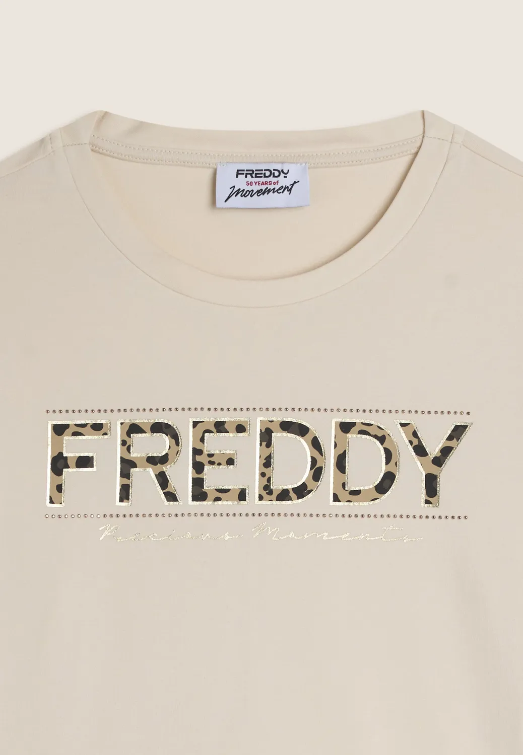 Freddy Animalier Sweatshirt Drapiert Schwarz