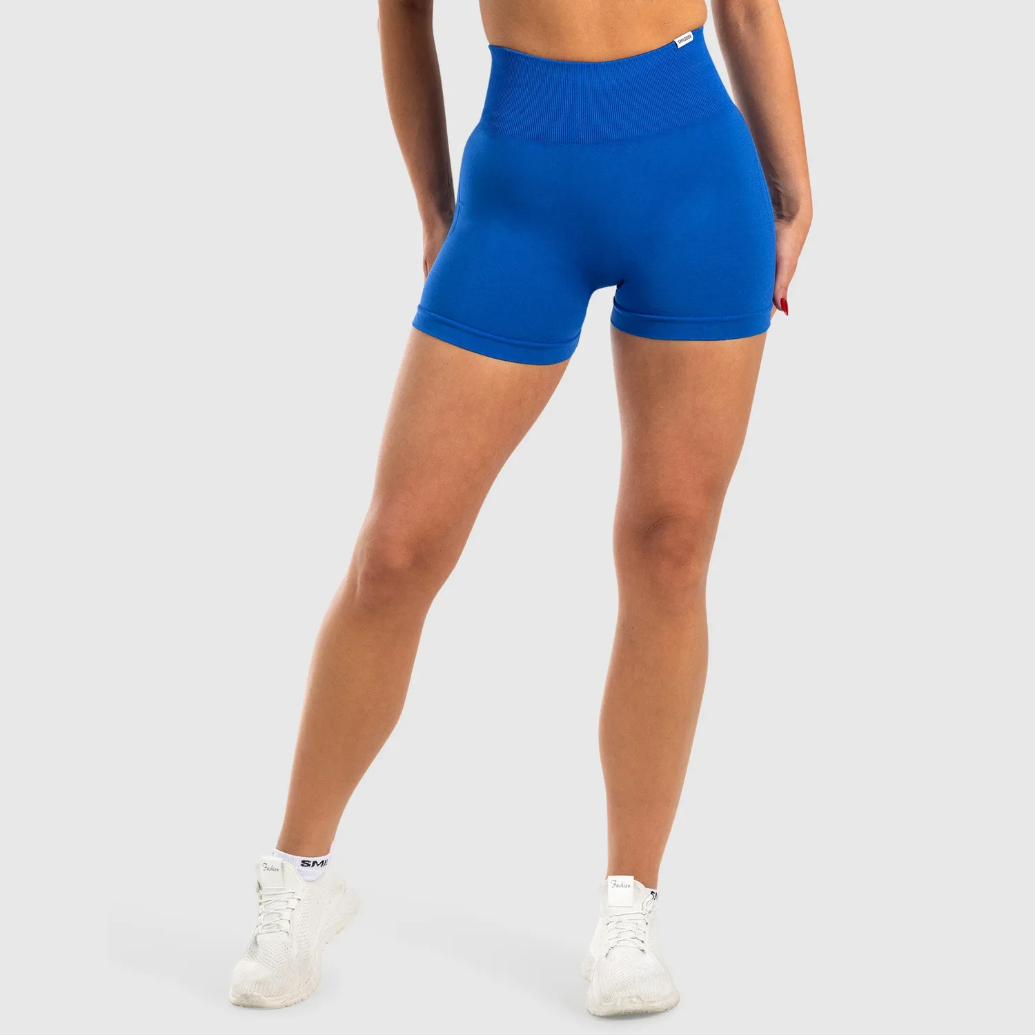 Smilodox Cetrina Scrunch Issy Shorts Schwarz High Waist