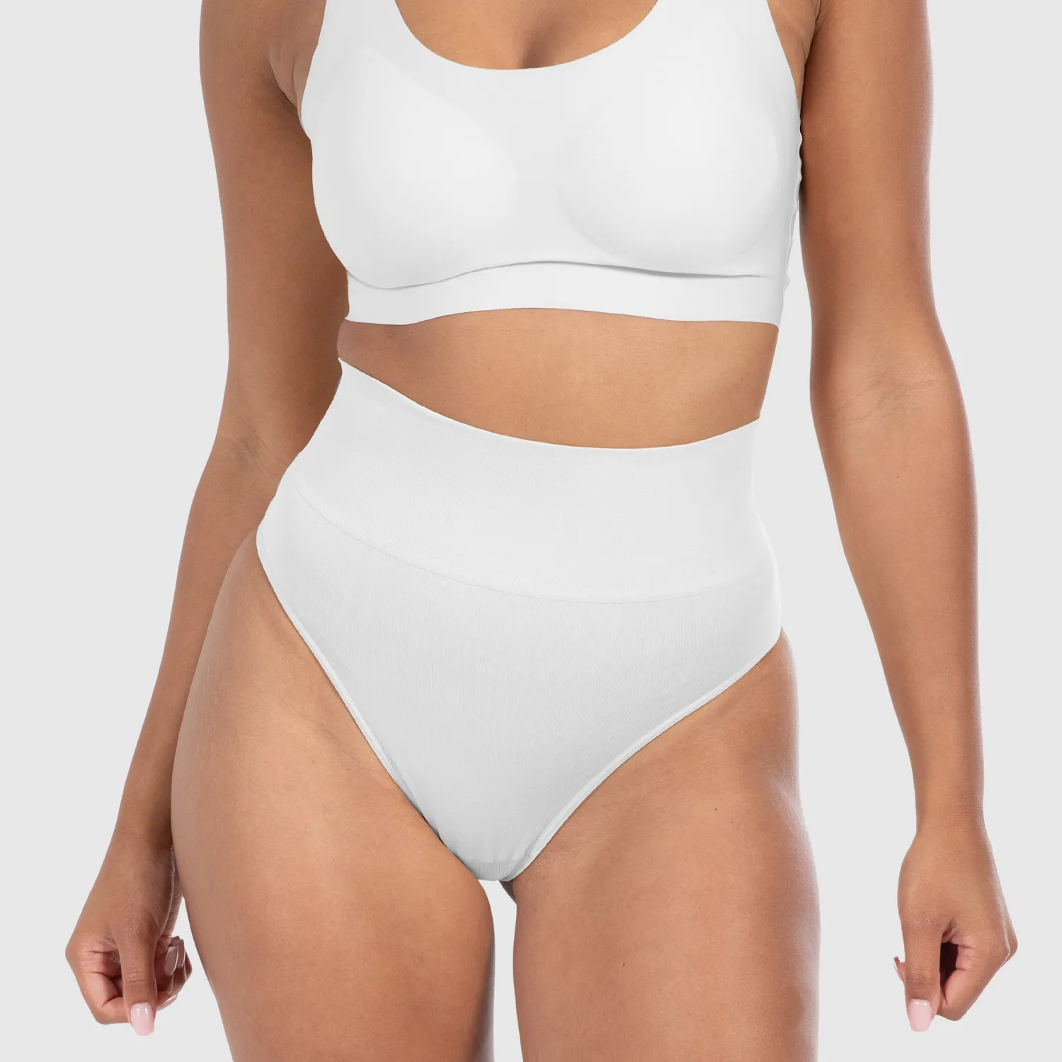 Smilodox Nysa String Damen Schwarz Mid Waist