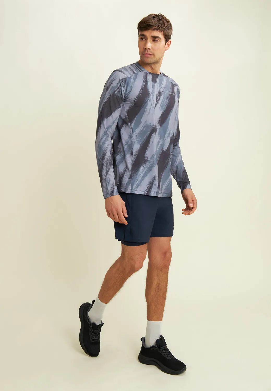 Freddy Shorts Herren Slim Schwarz Woven Seitenschlitz