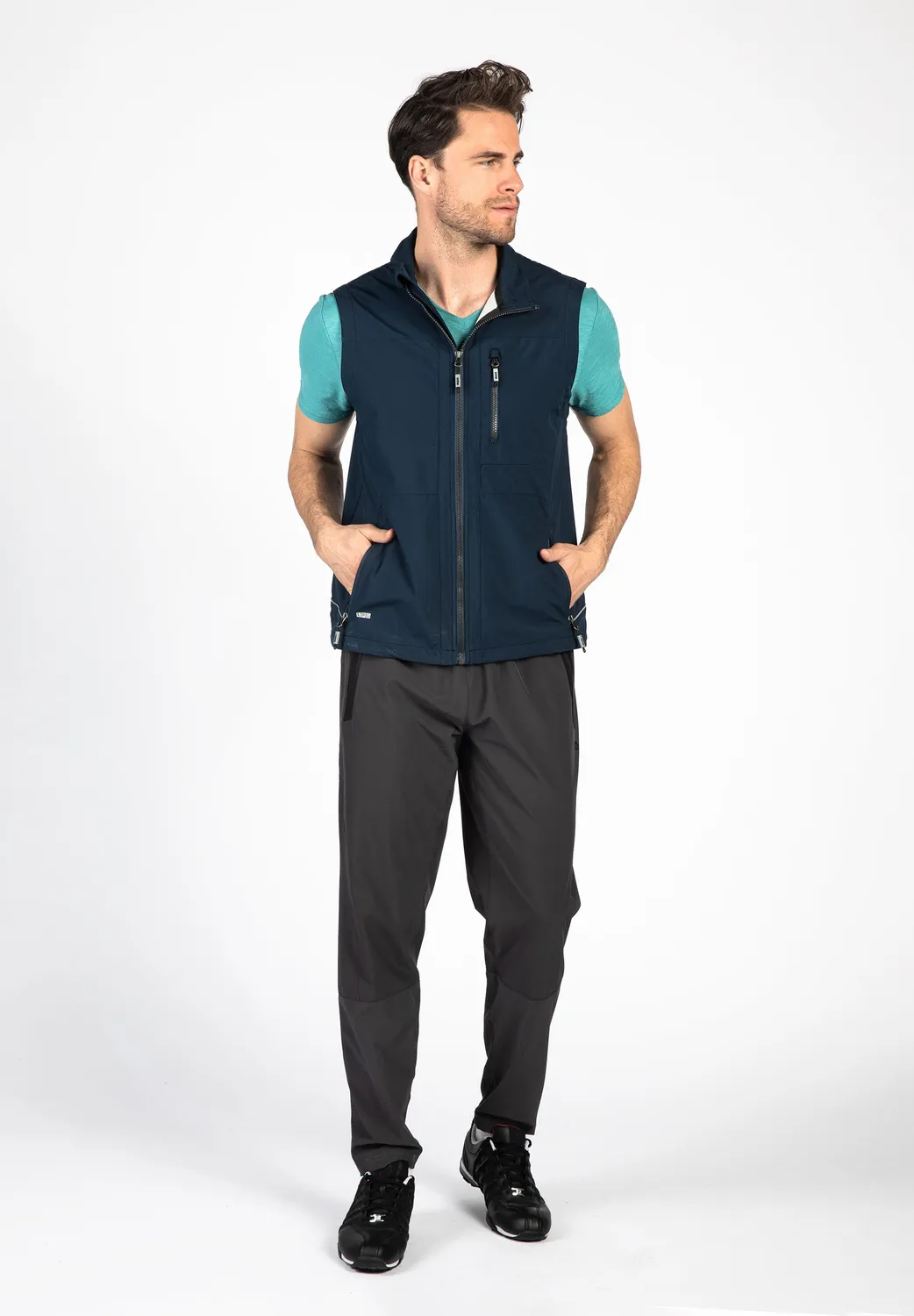LPO Hajo Softshellweste Herren blau winddicht