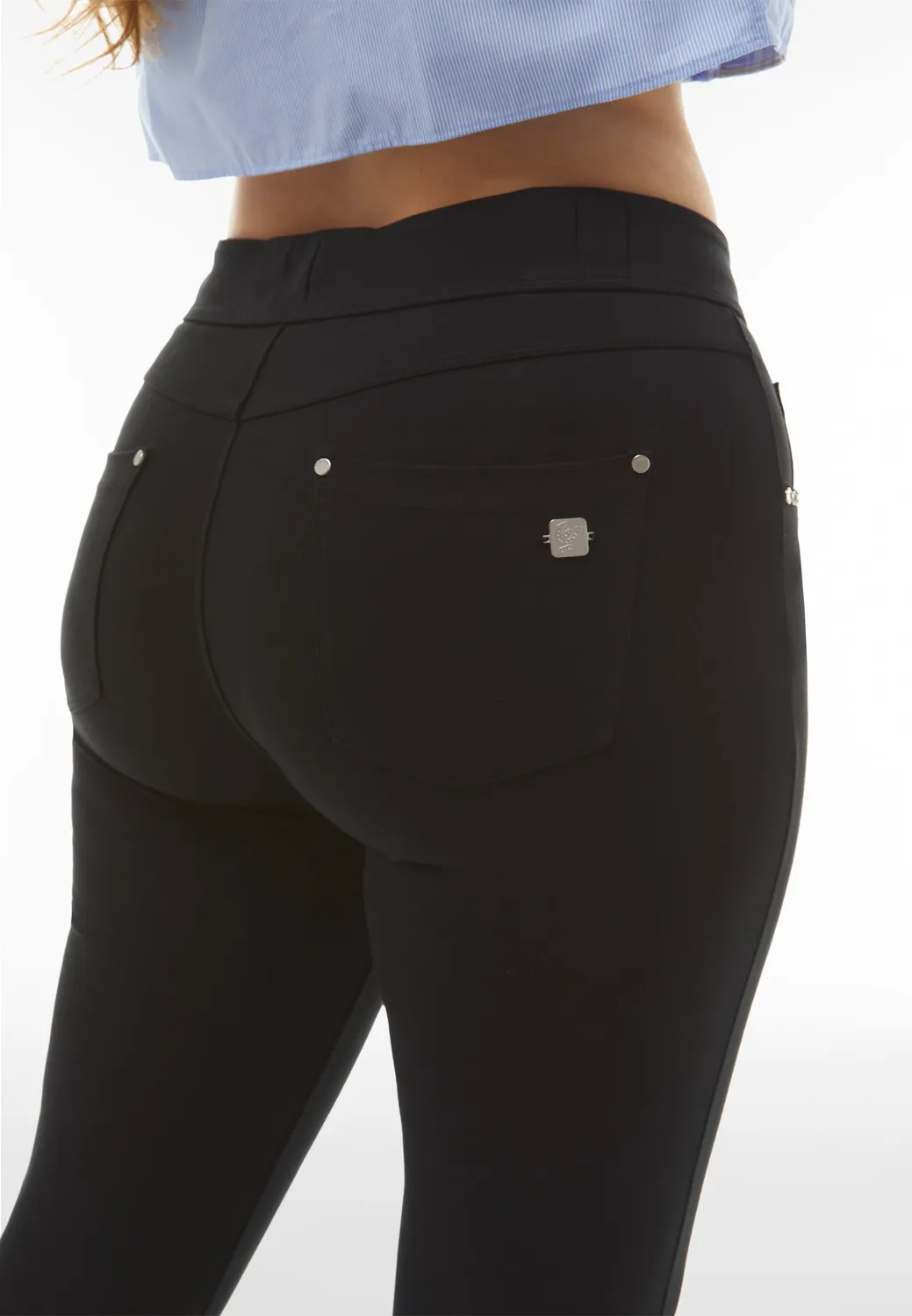 Freddy N.O.W. Skinny Hose Schwarz Bio-Jersey