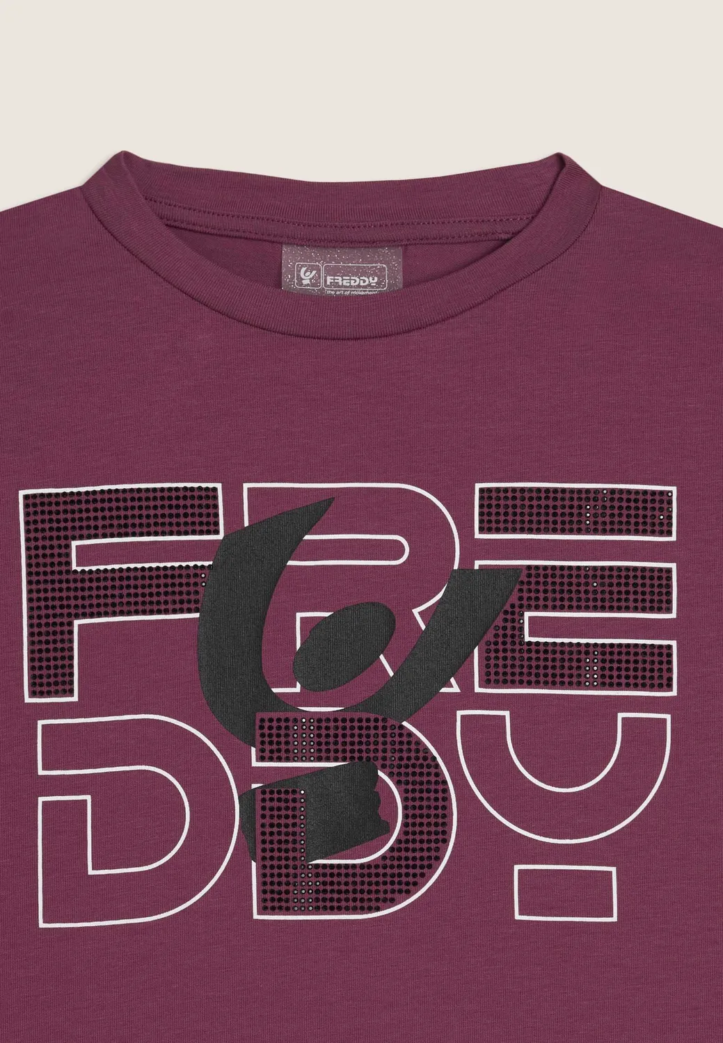 Freddy Junior T-Shirt Schwarz 10 Jahre Strass-Logo
