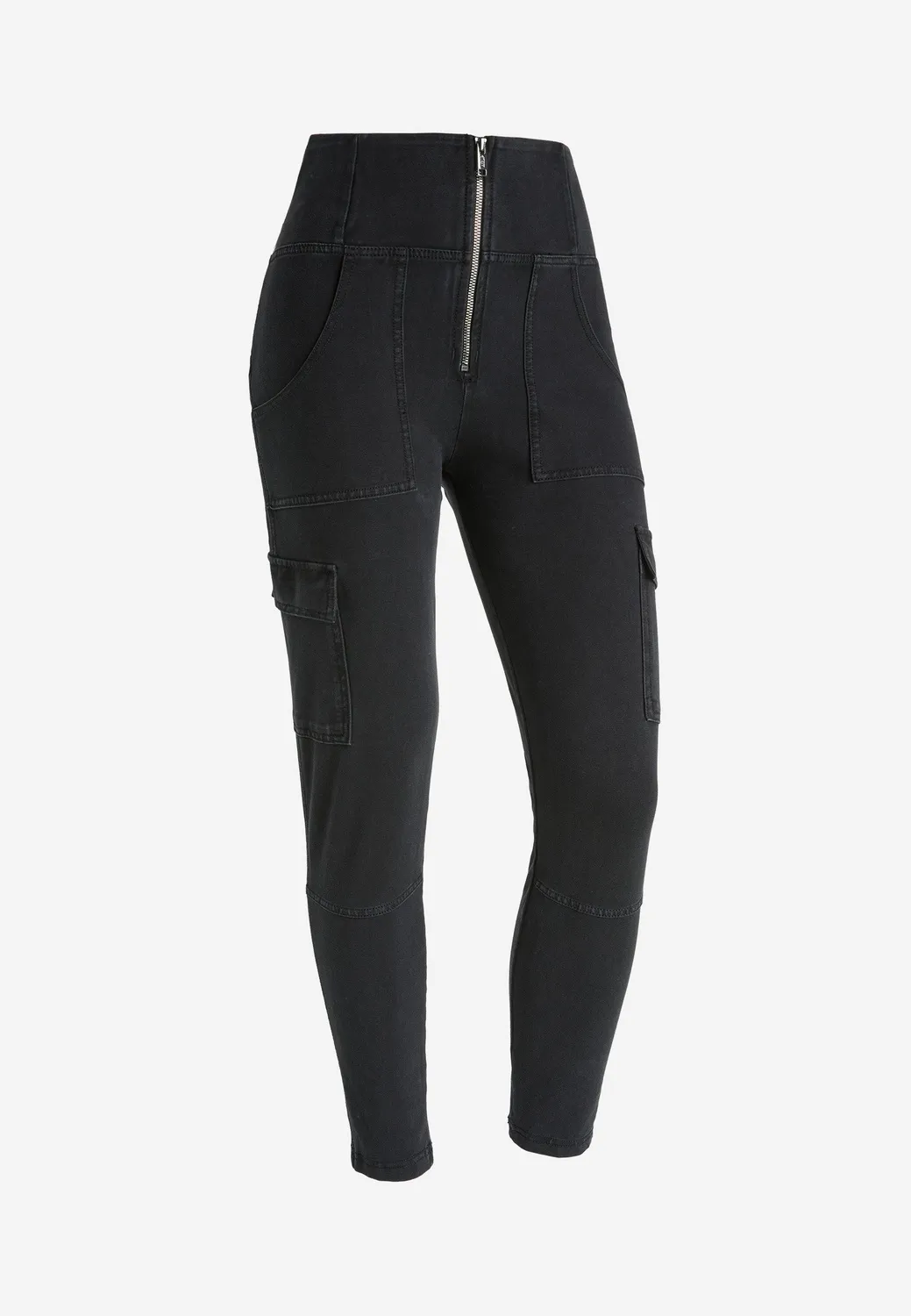 Freddy WR.UP Cargo Jeggings 7/8 Schwarz Push-up
