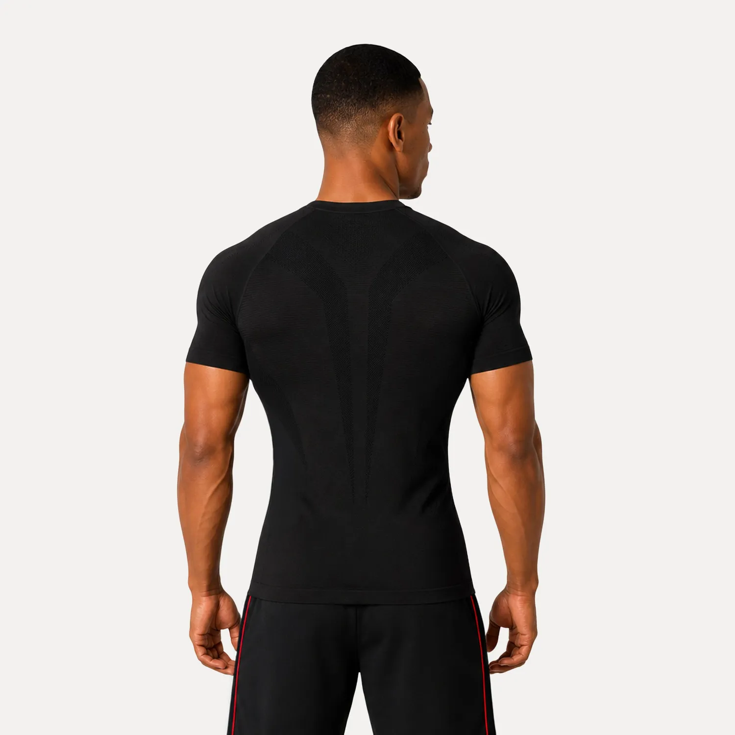 Smilodox x Fila Varallo Kompression T-Shirt Herren Schwarz