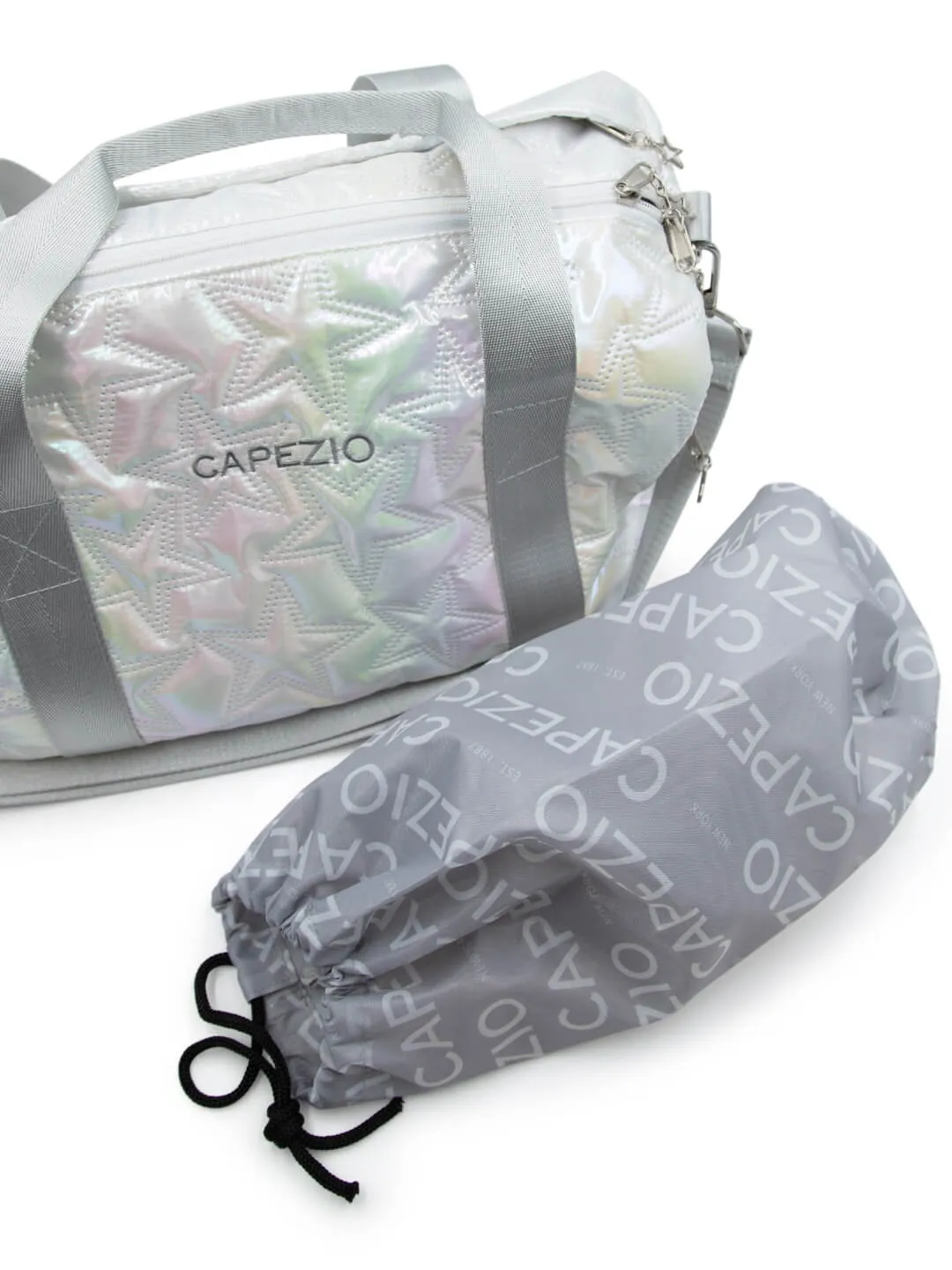 Capezio Street Style B323 Travel Duffle Metallic Silber wasserdicht