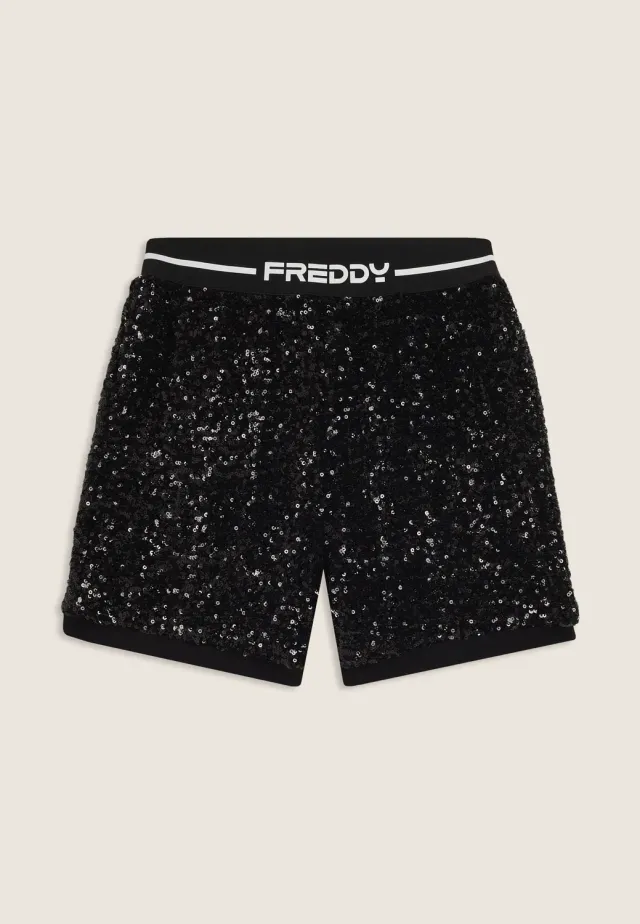 Freddy Junior Shorts Schwarz Pailletten Glitzer